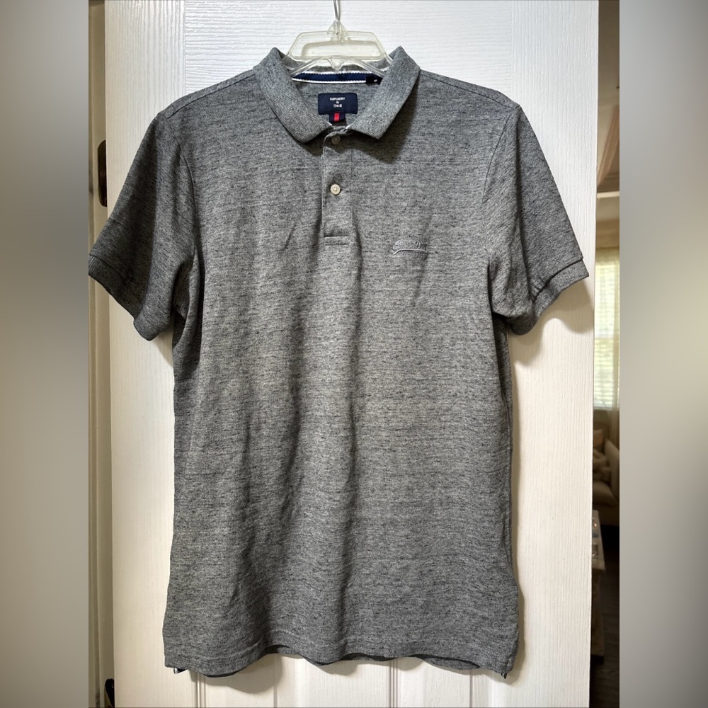 Super dry Gray Polo Shirt M